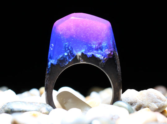 2020 High quality natural resin wood ring fashion jewelry ring for sale  secret wooden ring - ECOMAGH