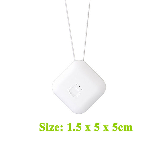 Air Purifier USB Portable Personal Wearable Necklace Negative Ionizer Anion Air Cleaner Air Freshener - ECOMAGH