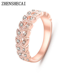 Top Quality Classical Crystal Wedding Ring Rose Color - ECOMAGH